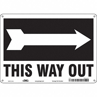 Safety Sign 10 in x 14 in Aluminum