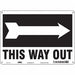 Safety Sign 10 in x 14 in Aluminum