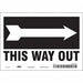 Safety Sign 7 in x 10 in Vinyl