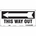 Safety Sign 6 1/2 in x 14 in Aluminum