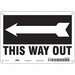 Safety Sign 7 in x 10 in Polyethylene