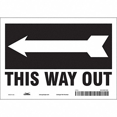 Safety Sign 7 in x 10 in Vinyl