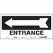 Safety Sign 6 1/2 in x 14 in Vinyl