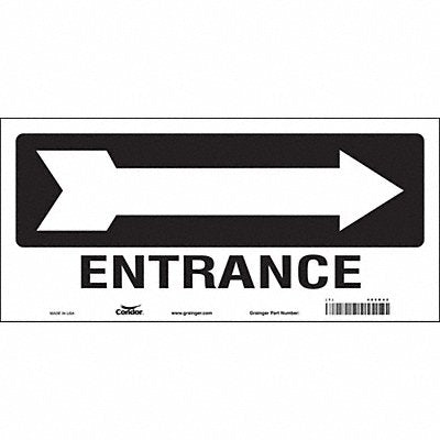 Safety Sign 6 1/2 in x 14 in Vinyl