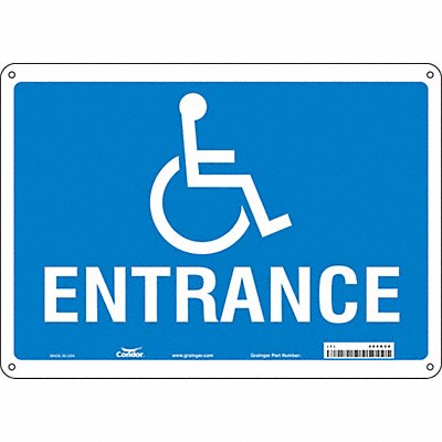 Safety Sign 10 in x 14 in Aluminum