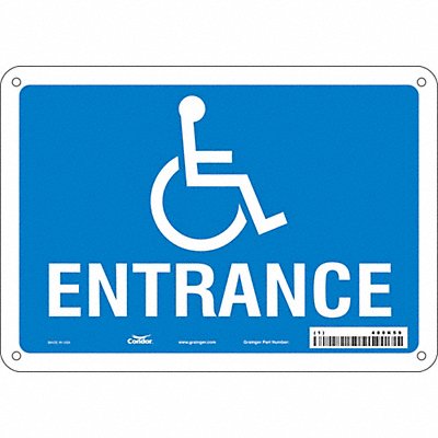 Safety Sign 7 in x 10 in Polyethylene