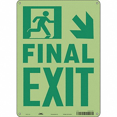 Safety Sign 14 in x 10 in Polyethylene
