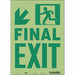 Safety Sign 14 inx10 in Glow Vinyl