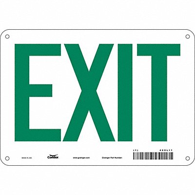 Safety Sign 7 in x 10 in Aluminum