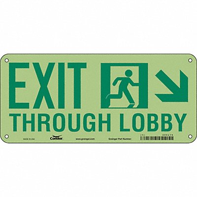 Safety Sign 10 in x 22 in Aluminum