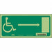 Safety Sign 5.5in x 12in Glow Vinyl