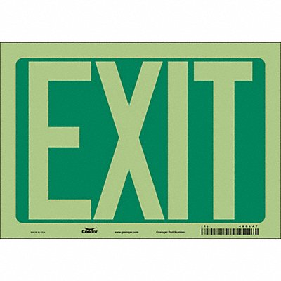 K1849 Safety Sign 7 inx10 in Glow Vinyl