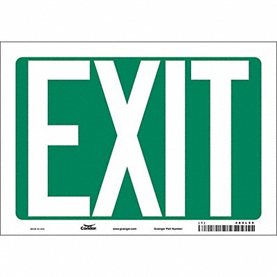 K1849 Safety Sign 7 in x 10 in Vinyl