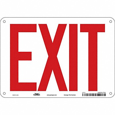 J7040 Safety Sign 7 in x 10 in Aluminum