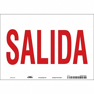 Safety Sign 7 in x 10 in Vinyl
