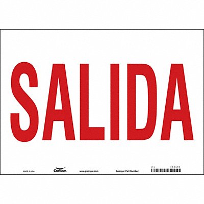 Safety Sign 10 in x 14 in Vinyl