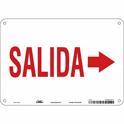 Safety Sign 7 in x 10 in Aluminum
