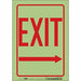 Safety Sign 10 inx7 in Glow Vinyl