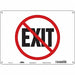 Safety Sign 10 in x 14 in Aluminum
