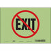 Safety Sign 14 inx10 in Glow Vinyl