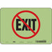 Safety Sign 7 inx10 in Polyethylene