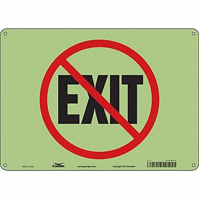 Safety Sign 10 in x 14 in Polyethylene