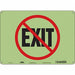 Safety Sign 10 in x 14 in Polyethylene
