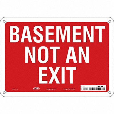 Safety Sign 7 in x 10 in Aluminum