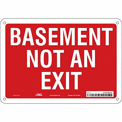 Safety Sign 7 in x 10 in Polyethylene