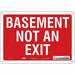 Safety Sign 7 in x 10 in Polyethylene