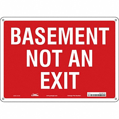 Safety Sign 10 in x 14 in Polyethylene