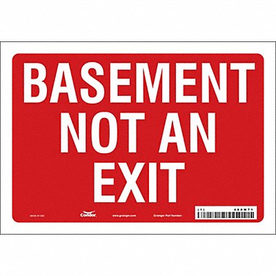 Safety Sign 7 in x 10 in Vinyl