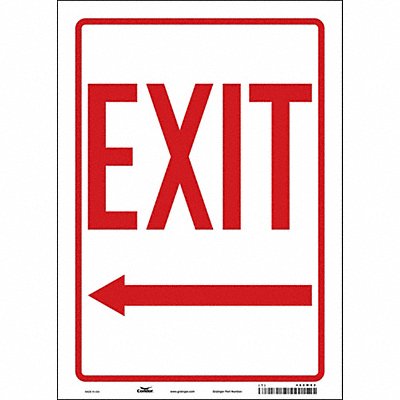 J7047 Safety Sign 14 in x 10 in Vinyl