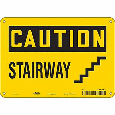 Safety Sign 7 in x 10 in Aluminum