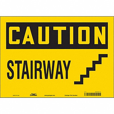 Safety Sign 10 in x 14 in Vinyl