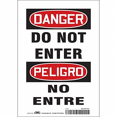 Safety Sign 10 inx7 in Vinyl