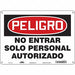 Safety Sign 10 in x 14 in Aluminum