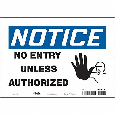 Safety Sign 7 inx10 in Vinyl