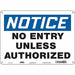 Safety Sign 10 in x 14 in Polyethylene