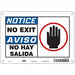 Safety Sign 7 in x 10 in Aluminum