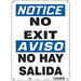 Safety Sign 14 in x 10 in Polyethylene