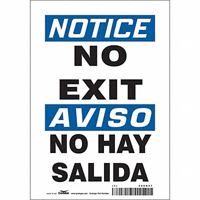 Safety Sign 10 in x 7 in Vinyl