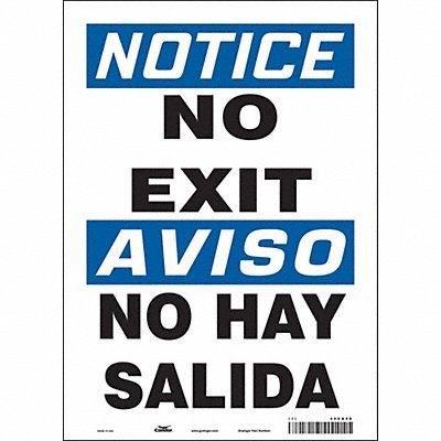 Safety Sign 14 in x 10 in Vinyl