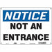 Safety Sign 10 in x 14 in Polyethylene