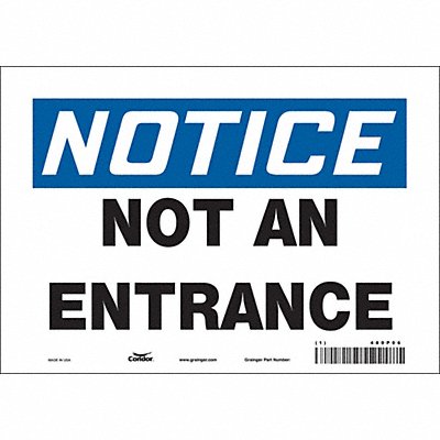 Safety Sign 7 in x 10 in Vinyl