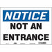 Safety Sign 10 in x 14 in Vinyl