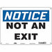Safety Sign 10 in x 14 in Aluminum