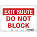 J7937 Safety Sign 7 in x 10 in Polyethylene
