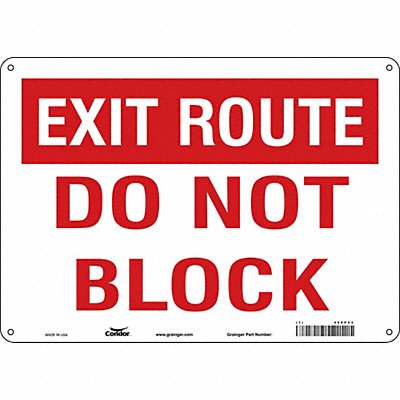 J7937 Safety Sign 10 in x 14 in Polyethylene