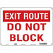J7937 Safety Sign 10 in x 14 in Polyethylene